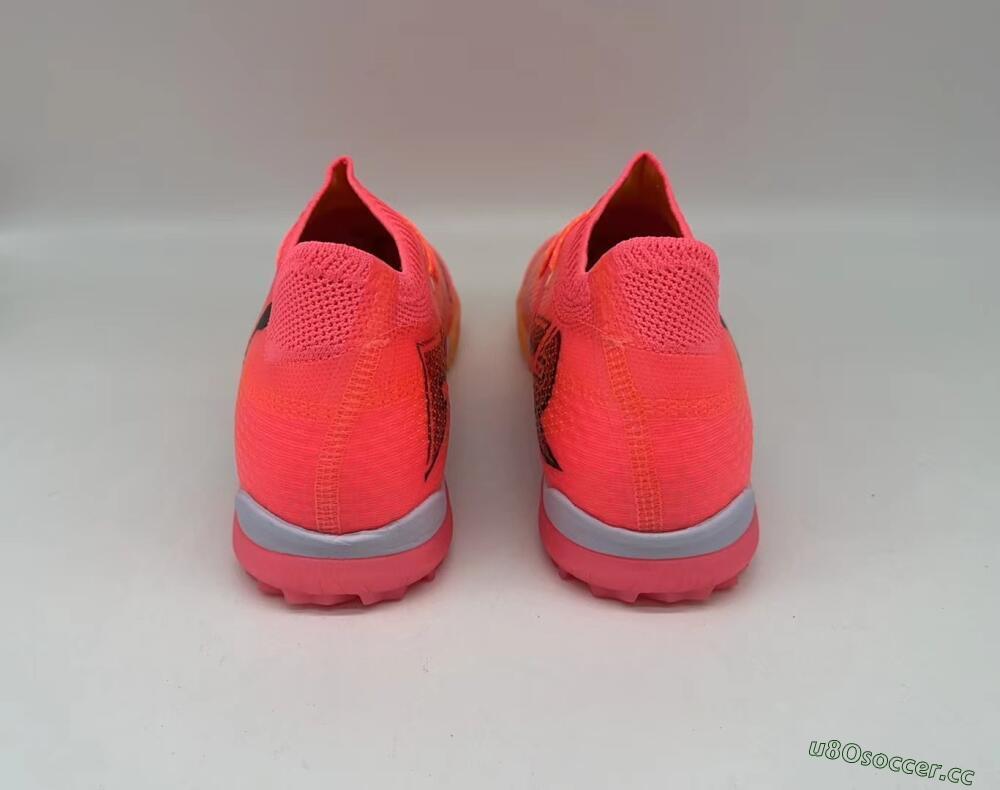 Men's Puma Future 7 Ultimate TF Artificial Turf Low-Tops Football Shoes - Pink/Black/White