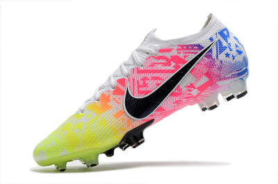 Men's Nike Mercurial Vapor 13 Elite FG Firm Ground Low-Tops Football Boots - Yellow/Pink/Blue