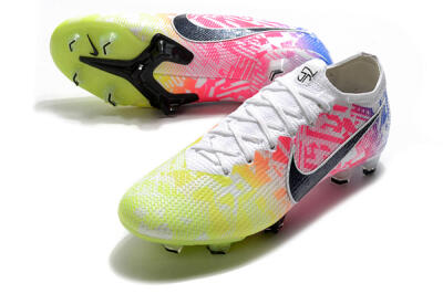 Men's Nike Mercurial Vapor 13 Elite FG Firm Ground Low-Tops Football Boots - Yellow/Pink/Blue