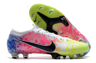 Men's Nike Mercurial Vapor 13 Elite FG Firm Ground Low-Tops Football Boots - Yellow/Pink/Blue