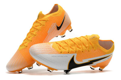 Men's Nike Mercurial Vapor 13 Elite FG Firm Ground Low-Tops Football Boots - Orange/White/Black