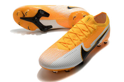 Men's Nike Mercurial Vapor 13 Elite FG Firm Ground Low-Tops Football Boots - Orange/White/Black