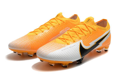 Men's Nike Mercurial Vapor 13 Elite FG Firm Ground Low-Tops Football Boots - Orange/White/Black