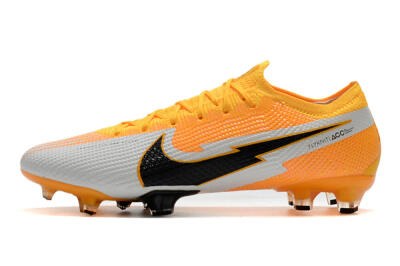 Men's Nike Mercurial Vapor 13 Elite FG Firm Ground Low-Tops Football Boots - Orange/White/Black
