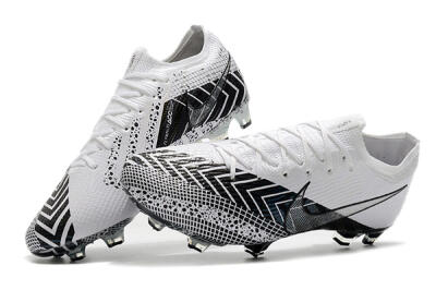 Men's Nike Mercurial Vapor 13 Elite FG Firm Ground Low-Tops Football Boots - Black/White/Blue