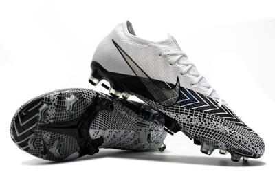 Men's Nike Mercurial Vapor 13 Elite FG Firm Ground Low-Tops Football Boots - Black/White/Blue