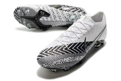 Men's Nike Mercurial Vapor 13 Elite FG Firm Ground Low-Tops Football Boots - Black/White/Blue