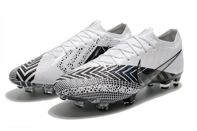 Men's Nike Mercurial Vapor 13 Elite FG Firm Ground Low-Tops Football Boots - Black/White/Blue