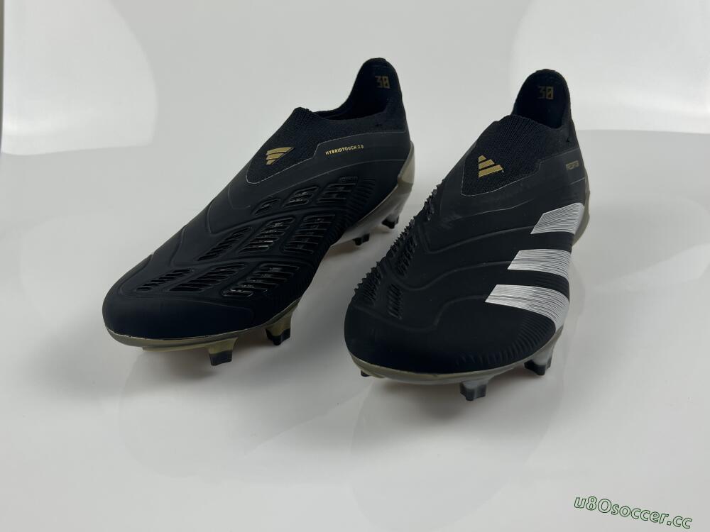 Men's Adidas Predator Accuracy+ FG Firm Ground Low-Tops Football Boots - Black/White/Gold