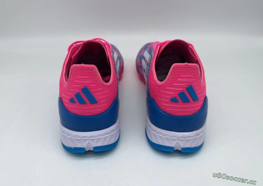 Men's Adidas F50 Elite TF Artificial Turf Low-Tops Football Shoes - Blue/Pink/White