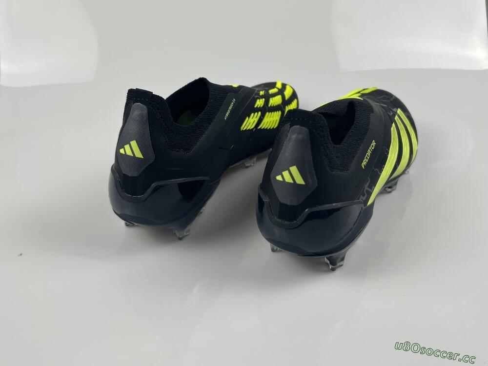 Men's Adidas Predator Accuracy+ FG Firm Ground Low-Tops Football Boots - Black/Yellow/Blue
