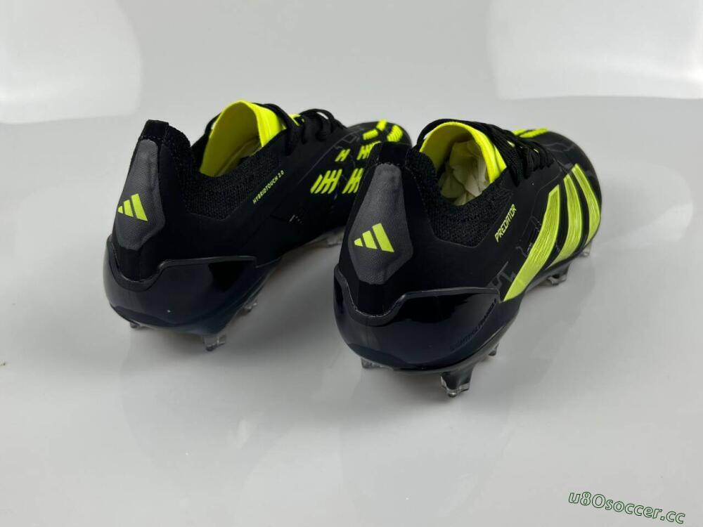 Unisex Adidas Predator Accuracy+ FG Firm Ground Low-Tops Football Boots - Black/Yellow