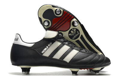 Men's Adidas Copa World Cup SG Soft Ground Low-Tops Football Boots - Black/White/Red