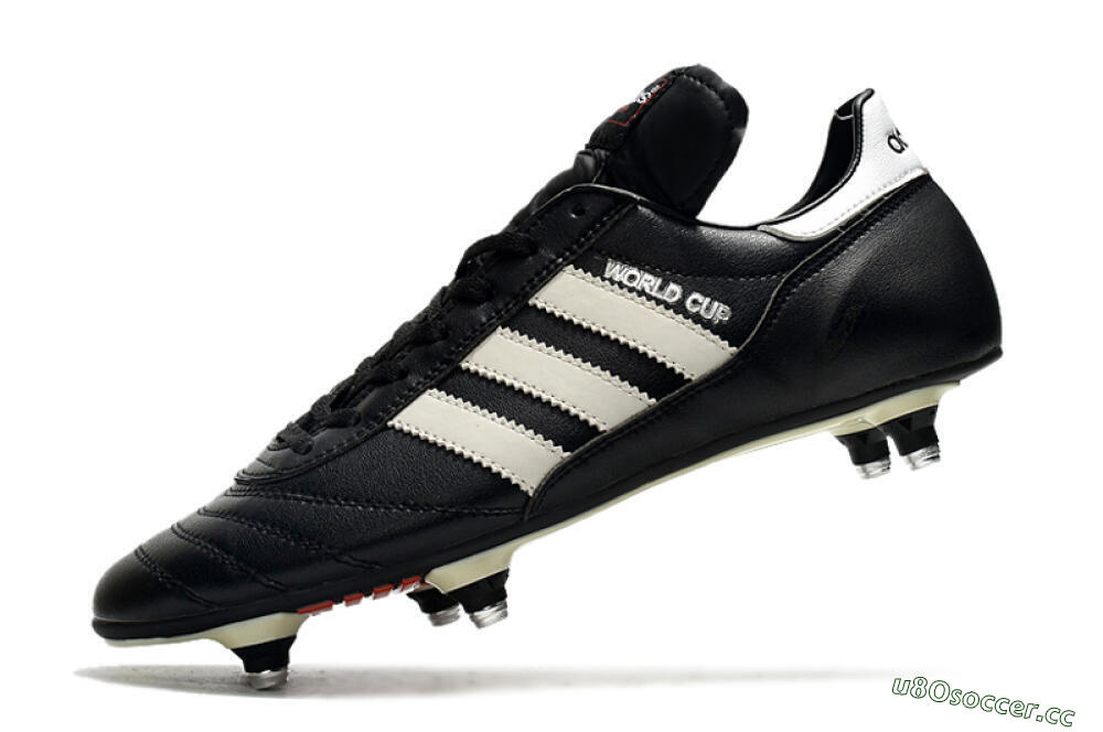 Men's Adidas Copa World Cup SG Soft Ground Low-Tops Football Boots - Black/White/Red 5