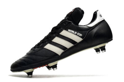 Men's Adidas Copa World Cup SG Soft Ground Low-Tops Football Boots - Black/White/Red