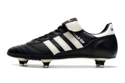 Men's Adidas Copa World Cup SG Soft Ground Low-Tops Football Boots - Black/White/Red
