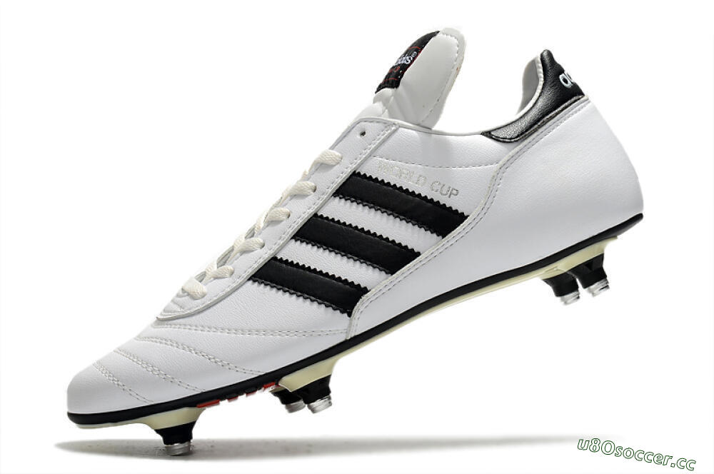 Men's Adidas Copa World Cup SG Soft Ground Low-Tops Football Boots - White/Black/Red 5