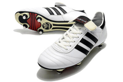Men's Adidas Copa World Cup SG Soft Ground Low-Tops Football Boots - White/Black/Red