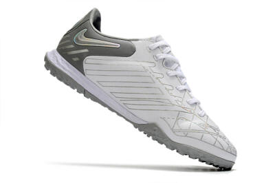 Men's Nike React Tiempo Legend 9 Pro TF Artificial Turf Low-Tops Football Shoes - Grey/White