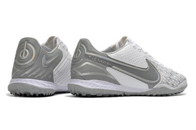 Men's Nike React Tiempo Legend 9 Pro TF Artificial Turf Low-Tops Football Shoes - Grey/White