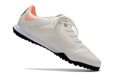Men's Nike React Tiempo Legend 9 Pro TF Artificial Turf Low-Tops Football Shoes - White/Yellow/Black