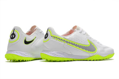 Men's Nike React Tiempo Legend 9 Pro TF Artificial Turf Low-Tops Football Shoes - White/Yellow/Black