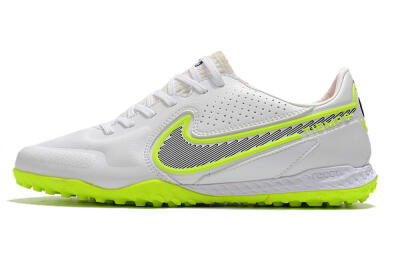 Men's Nike React Tiempo Legend 9 Pro TF Artificial Turf Low-Tops Football Shoes - White/Yellow/Black