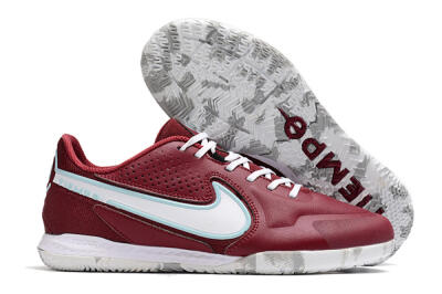 Men's Nike React Tiempo Legend 9 Pro IC Indoor & Futsal Low-Tops Football Shoes - Red/White/Jade