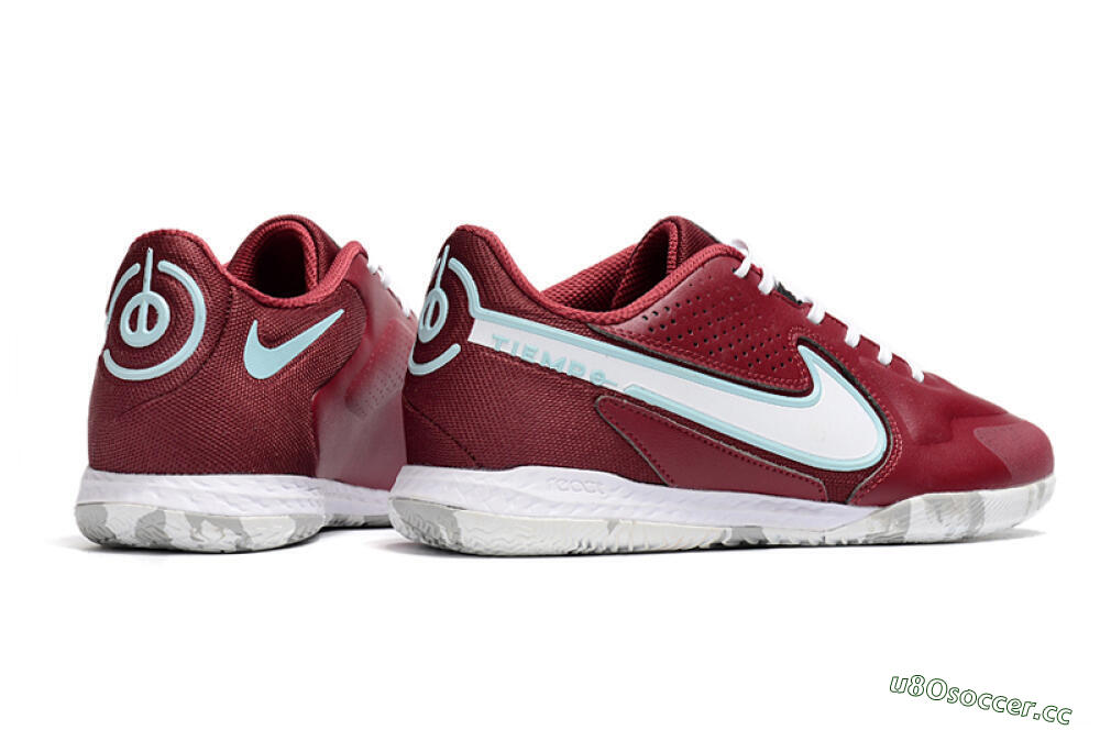 Men's Nike React Tiempo Legend 9 Pro IC Indoor & Futsal Low-Tops Football Shoes - Red/White/Jade 6