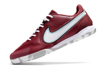 Men's Nike React Tiempo Legend 9 Pro IC Indoor & Futsal Low-Tops Football Shoes - Red/White/Jade