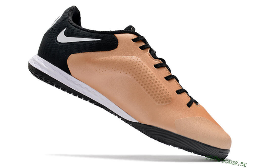 Men's Nike React Tiempo Legend 9 Pro IC Indoor & Futsal Low-Tops Football Shoes - Gold/Black/White 4