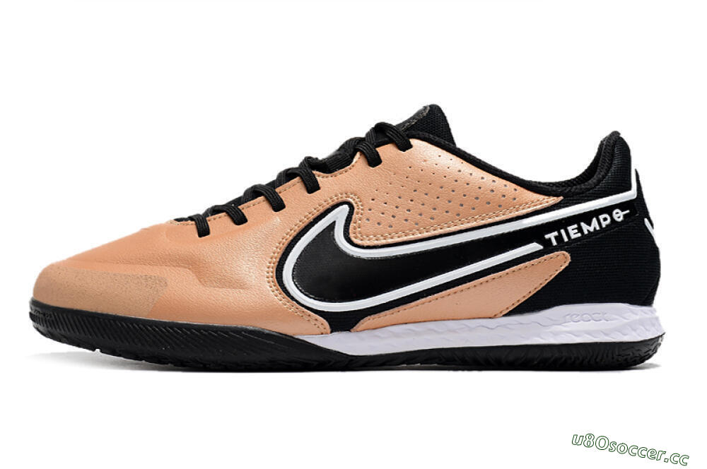 Men's Nike React Tiempo Legend 9 Pro IC Indoor & Futsal Low-Tops Football Shoes - Gold/Black/White 0