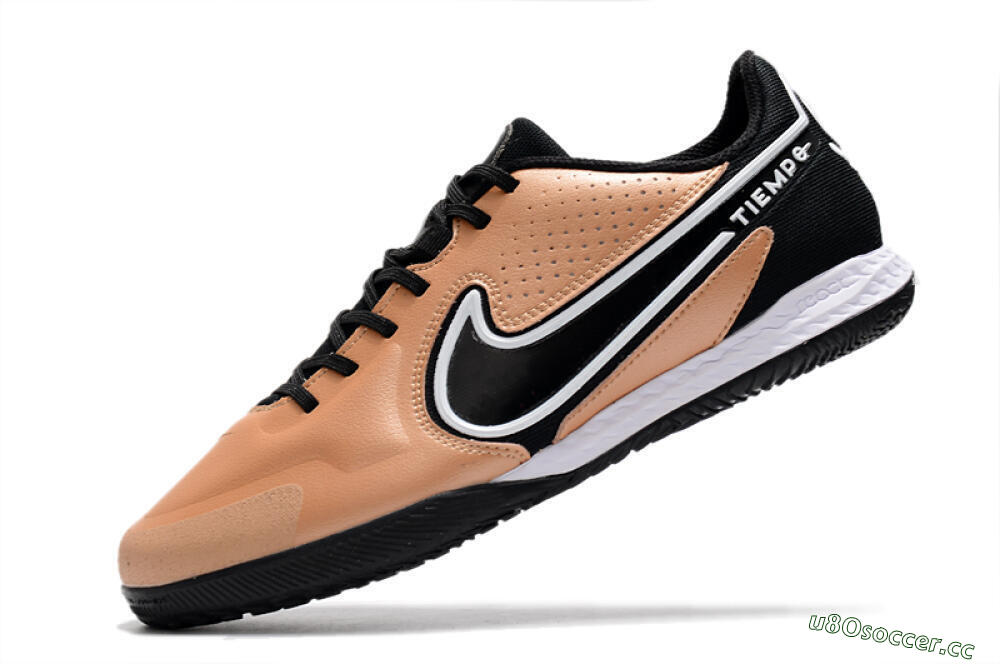 Men's Nike React Tiempo Legend 9 Pro IC Indoor & Futsal Low-Tops Football Shoes - Gold/Black/White 5