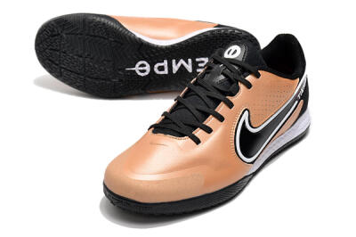 Men's Nike React Tiempo Legend 9 Pro IC Indoor & Futsal Low-Tops Football Shoes - Gold/Black/White