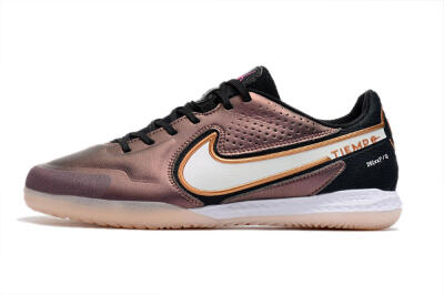 Men's Nike React Tiempo Legend 9 Pro IC Indoor & Futsal Low-Tops Football Shoes - Gold/White/Black