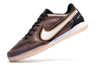 Men's Nike React Tiempo Legend 9 Pro IC Indoor & Futsal Low-Tops Football Shoes - Gold/White/Black