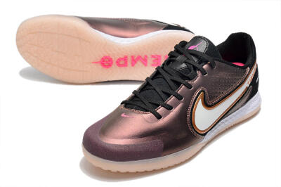 Men's Nike React Tiempo Legend 9 Pro IC Indoor & Futsal Low-Tops Football Shoes - Gold/White/Black