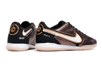 Men's Nike React Tiempo Legend 9 Pro IC Indoor & Futsal Low-Tops Football Shoes - Gold/White/Black