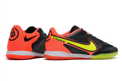 Men's Nike React Tiempo Legend 9 Pro IC Indoor & Futsal Low-Tops Football Shoes - Black/Yellow/Red