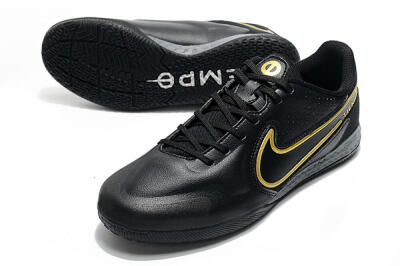 Men's Nike React Tiempo Legend 9 Pro IC Indoor & Futsal Low-Tops Football Shoes - Black/Gold/White