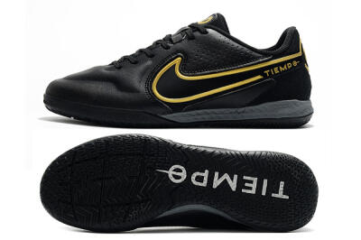 Men's Nike React Tiempo Legend 9 Pro IC Indoor & Futsal Low-Tops Football Shoes - Black/Gold/White