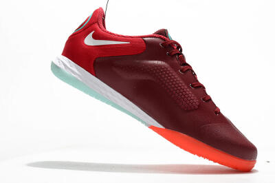Men's Nike React Tiempo Legend 9 Pro IC Indoor & Futsal Low-Tops Football Shoes - Red/Jade/White