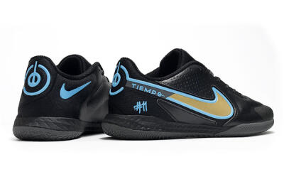 Men's Nike React Tiempo Legend 9 Pro IC Indoor & Futsal Low-Tops Football Shoes - Black/Gold/Blue