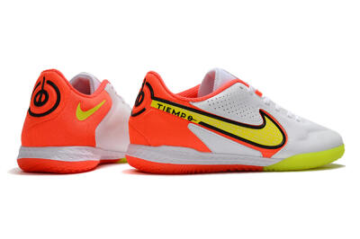 Men's Nike React Tiempo Legend 9 Pro IC Indoor & Futsal Low-Tops Football Shoes - White/Yellow/Red