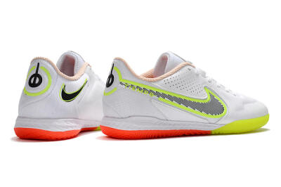 Men's Nike React Tiempo Legend 9 Pro IC Indoor & Futsal Low-Tops Football Shoes - White/Black/Yellow/Red
