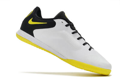 Men's Nike React Tiempo Legend 9 Pro IC Indoor & Futsal Low-Tops Football Shoes - White/Yellow/Black