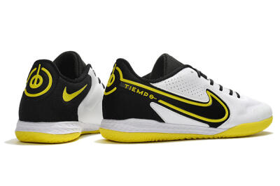 Men's Nike React Tiempo Legend 9 Pro IC Indoor & Futsal Low-Tops Football Shoes - White/Yellow/Black