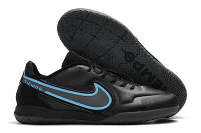 Men's Nike React Tiempo Legend 9 Pro IC Indoor & Futsal Low-Tops Football Shoes - Black/Blue