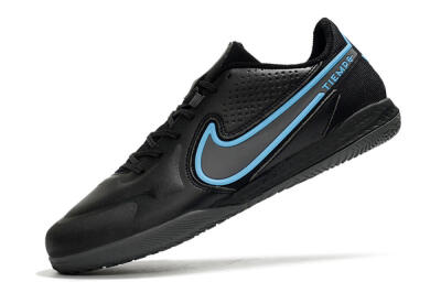 Men's Nike React Tiempo Legend 9 Pro IC Indoor & Futsal Low-Tops Football Shoes - Black/Blue