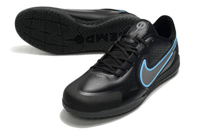 Men's Nike React Tiempo Legend 9 Pro IC Indoor & Futsal Low-Tops Football Shoes - Black/Blue